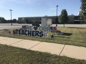 One of our CMS parents greeted the staff this morning with this incredible sign...THANK YOU!