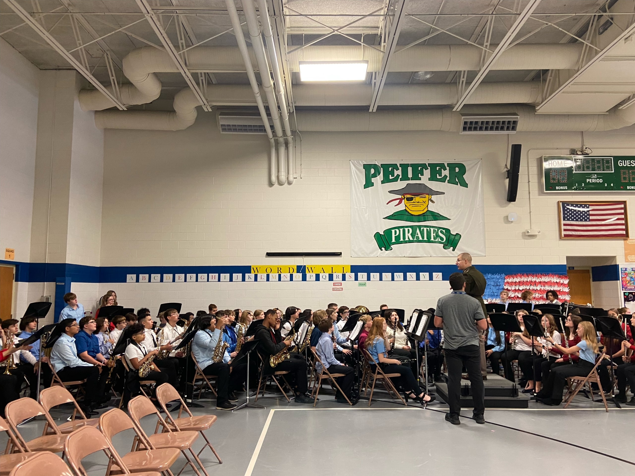 Clark Middle School's band and choir visited both Peifer and Kolling to participate in their Veterans Day programs. Amazing performances by all! Thank you, Veterans!